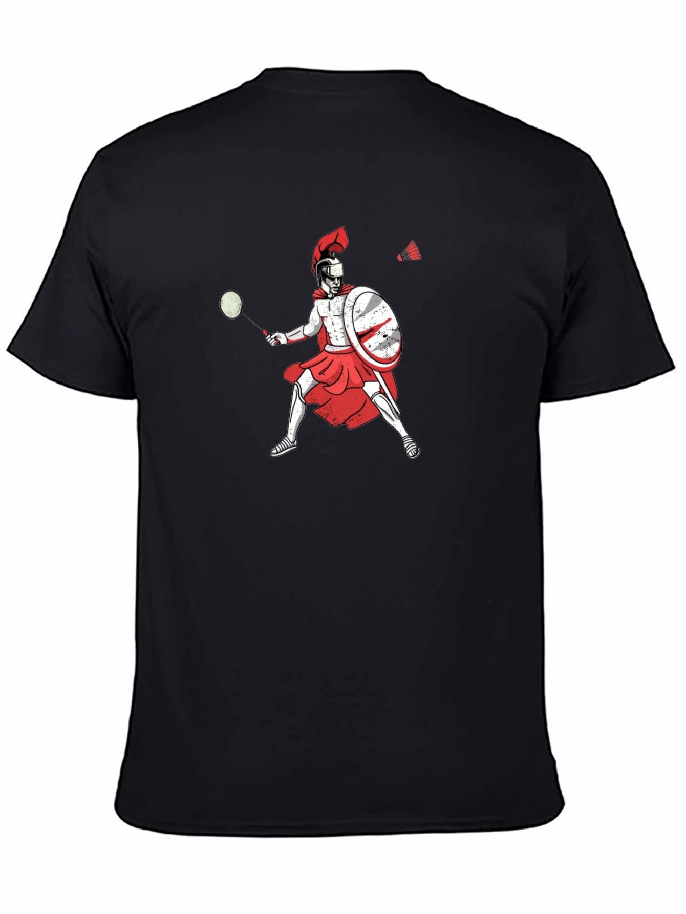 Spartan Badminton Player Graphic Tee