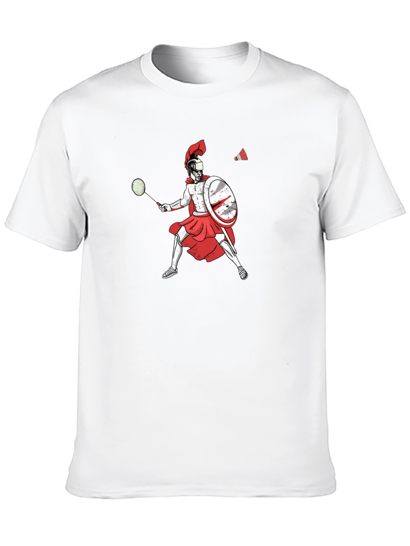 Spartan Badminton Player Graphic Tee
