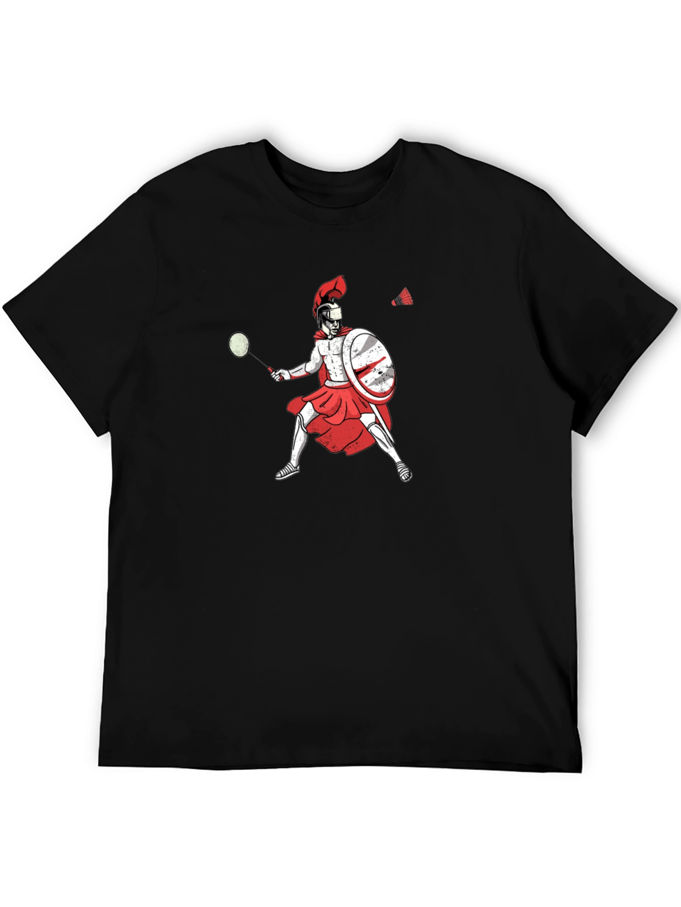 Spartan Badminton Player Graphic Tee