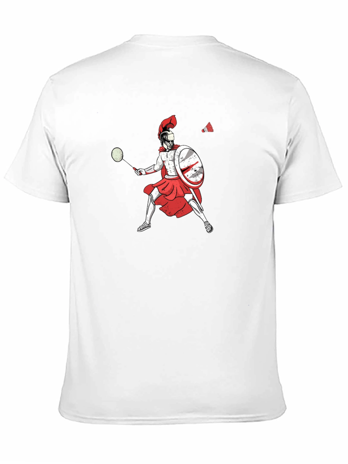 Spartan Badminton Player Graphic Tee