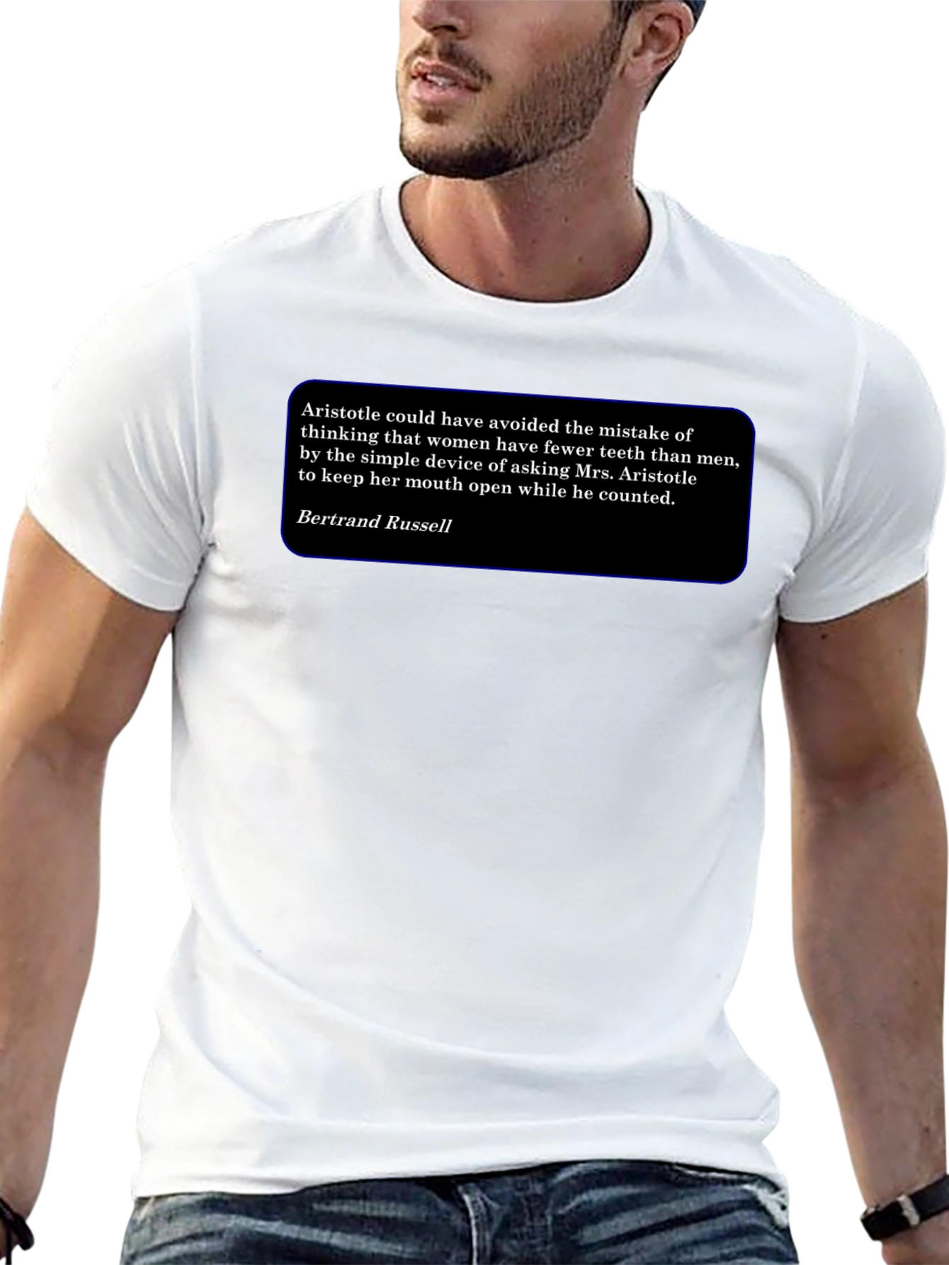 Aristotle Bertrand Russell T-Shirt - Philosophical Quote Tee