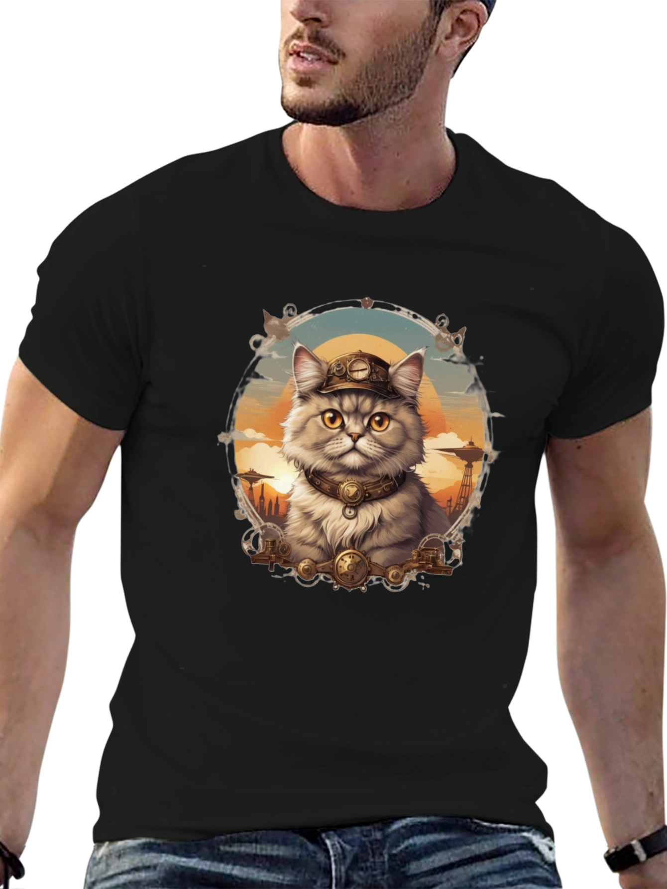 Steampunk Cat T-Shirt
