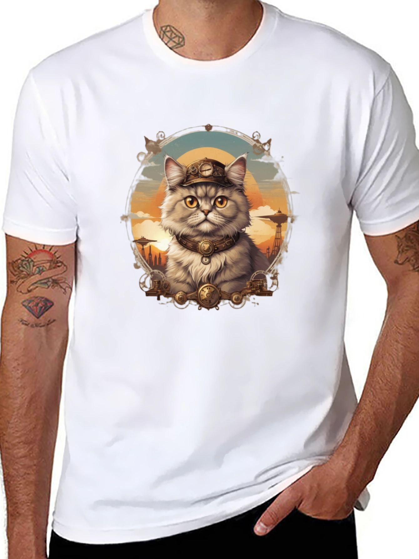 Steampunk Cat T-Shirt