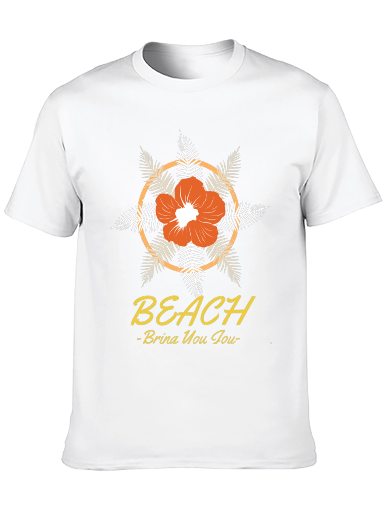 Beach Vibes T-Shirt: Floral Design