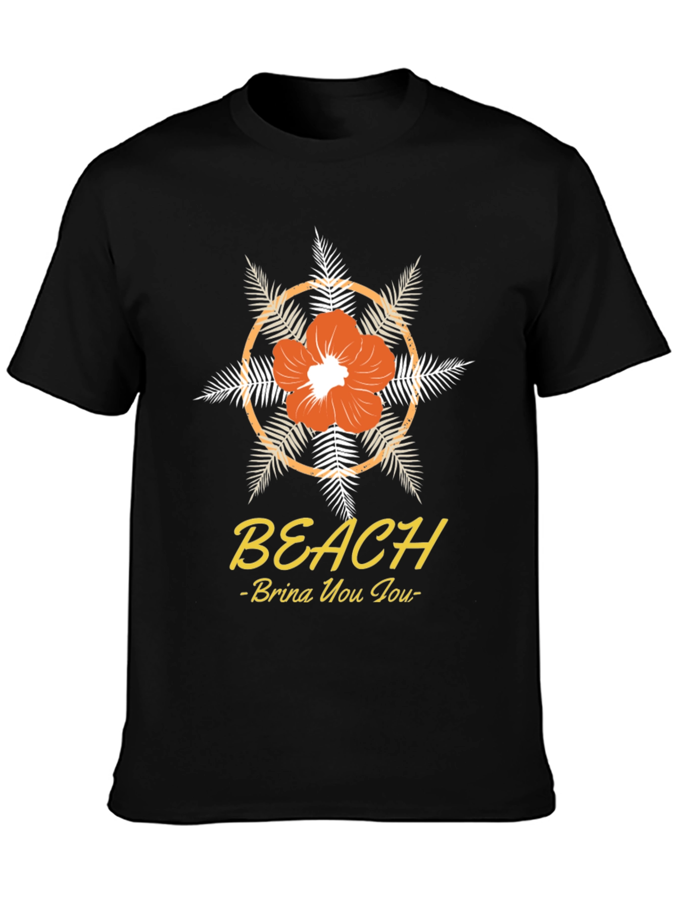 Beach Vibes T-Shirt: Floral Design