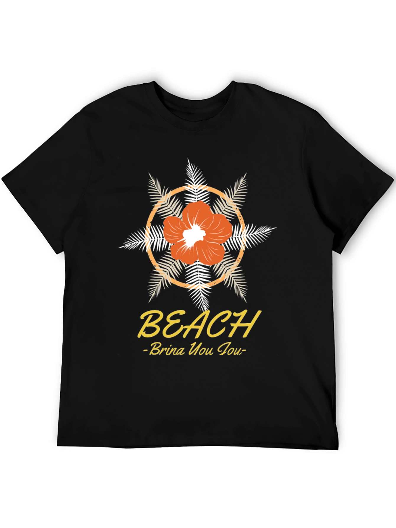 Beach Vibes T-Shirt: Floral Design