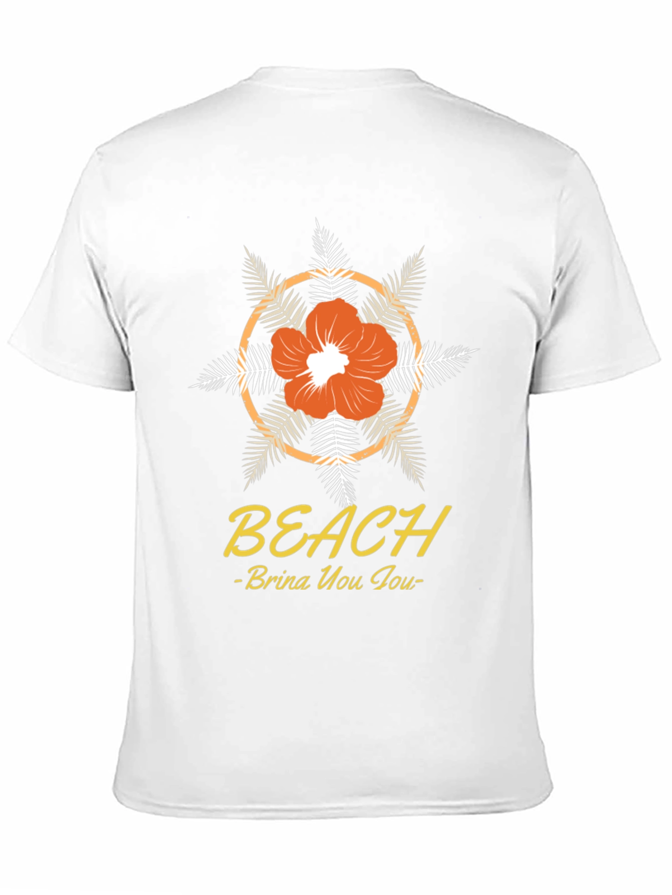 Beach Vibes T-Shirt: Floral Design