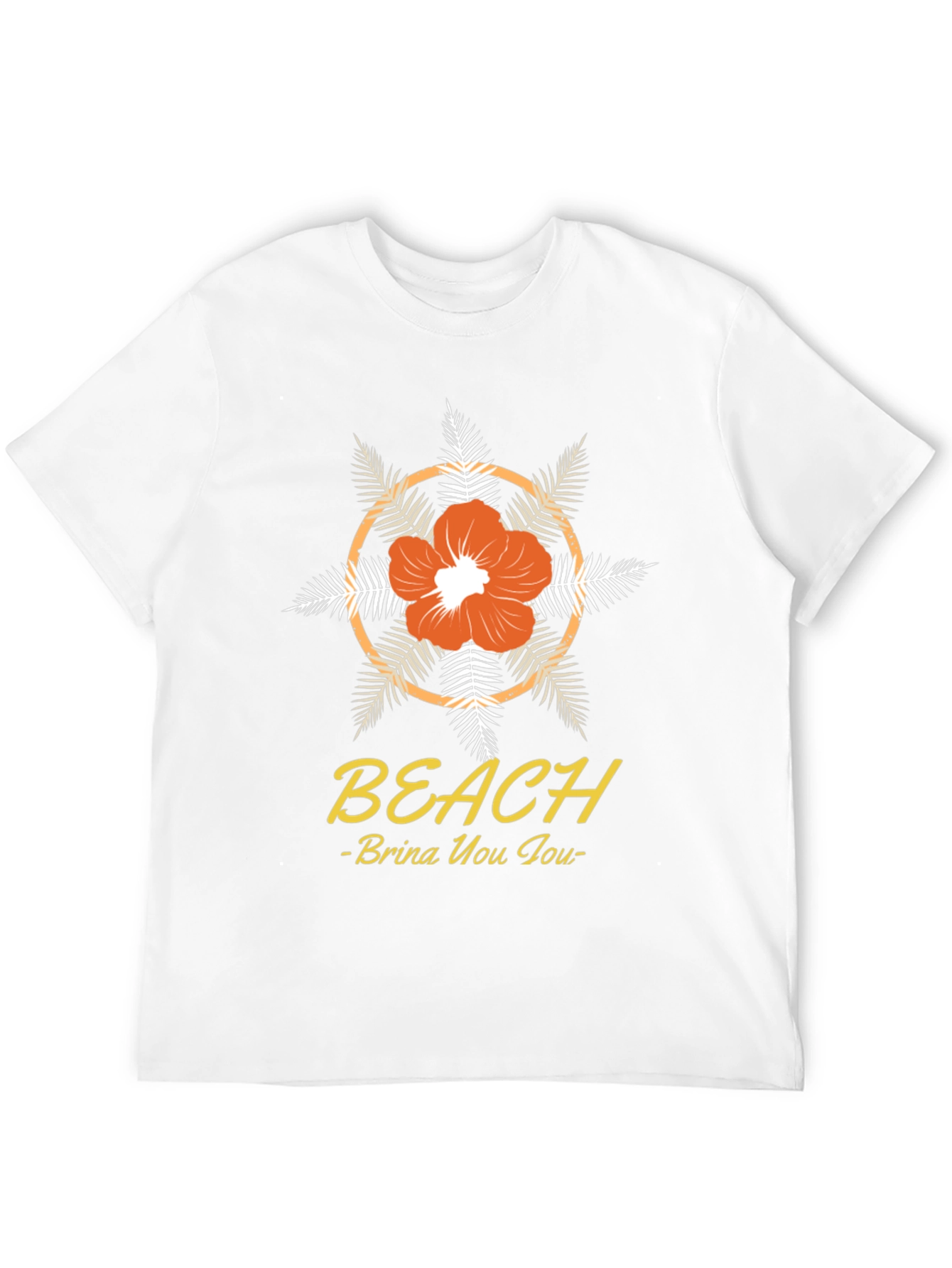 Beach Vibes T-Shirt: Floral Design