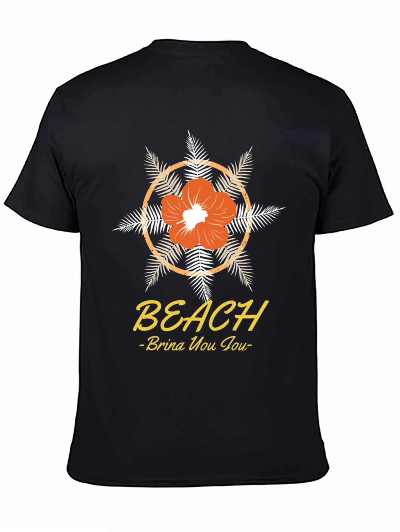 Beach Vibes T-Shirt: Floral Design