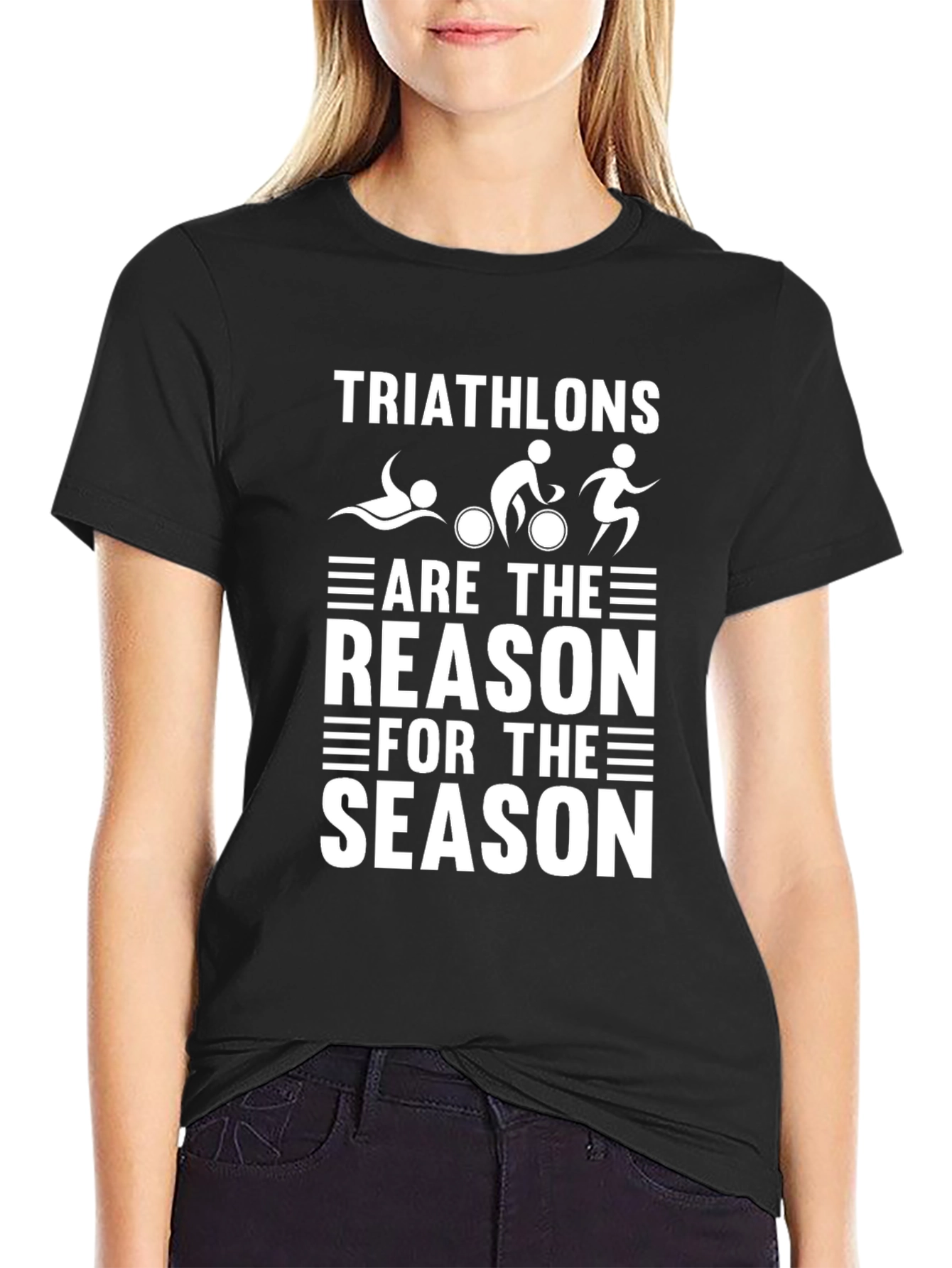 Triathlon Season T-Shirt - Swim Bike Run