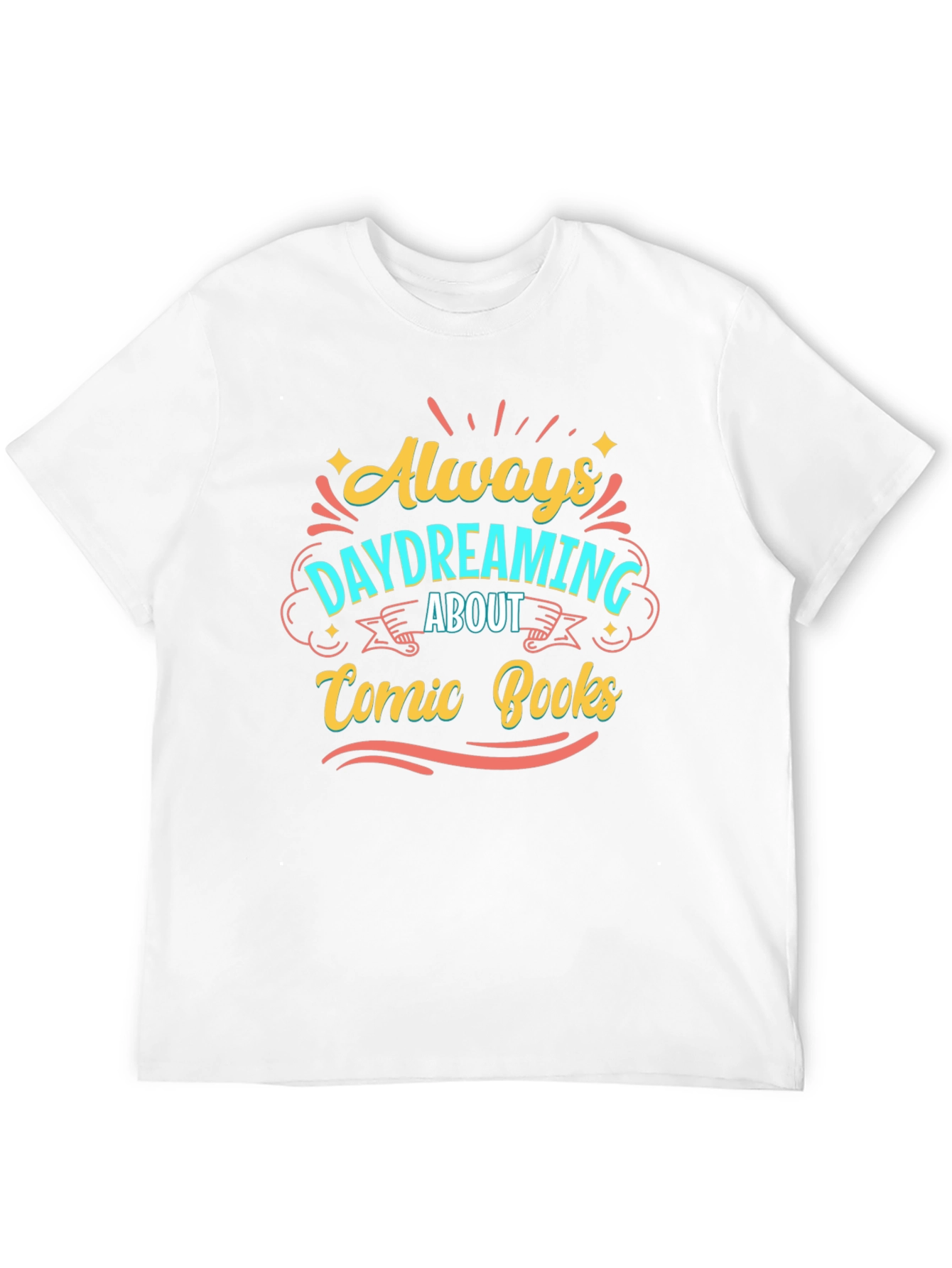 Comic Books Always Daydreaming Black Tee