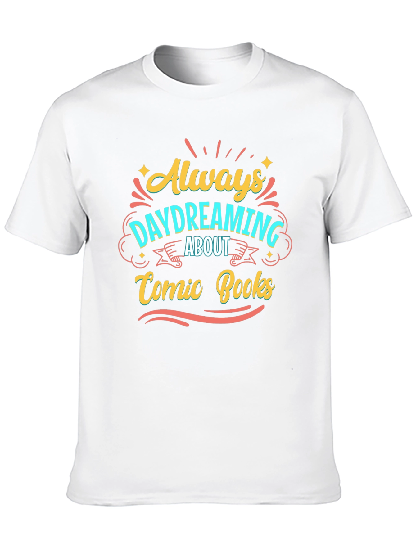 Comic Books Always Daydreaming Black Tee