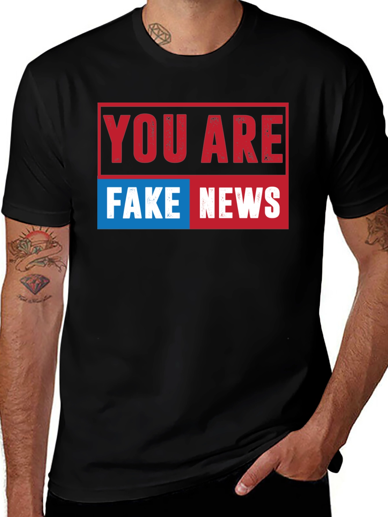 You Are Fake News Graphic T-Shirt
