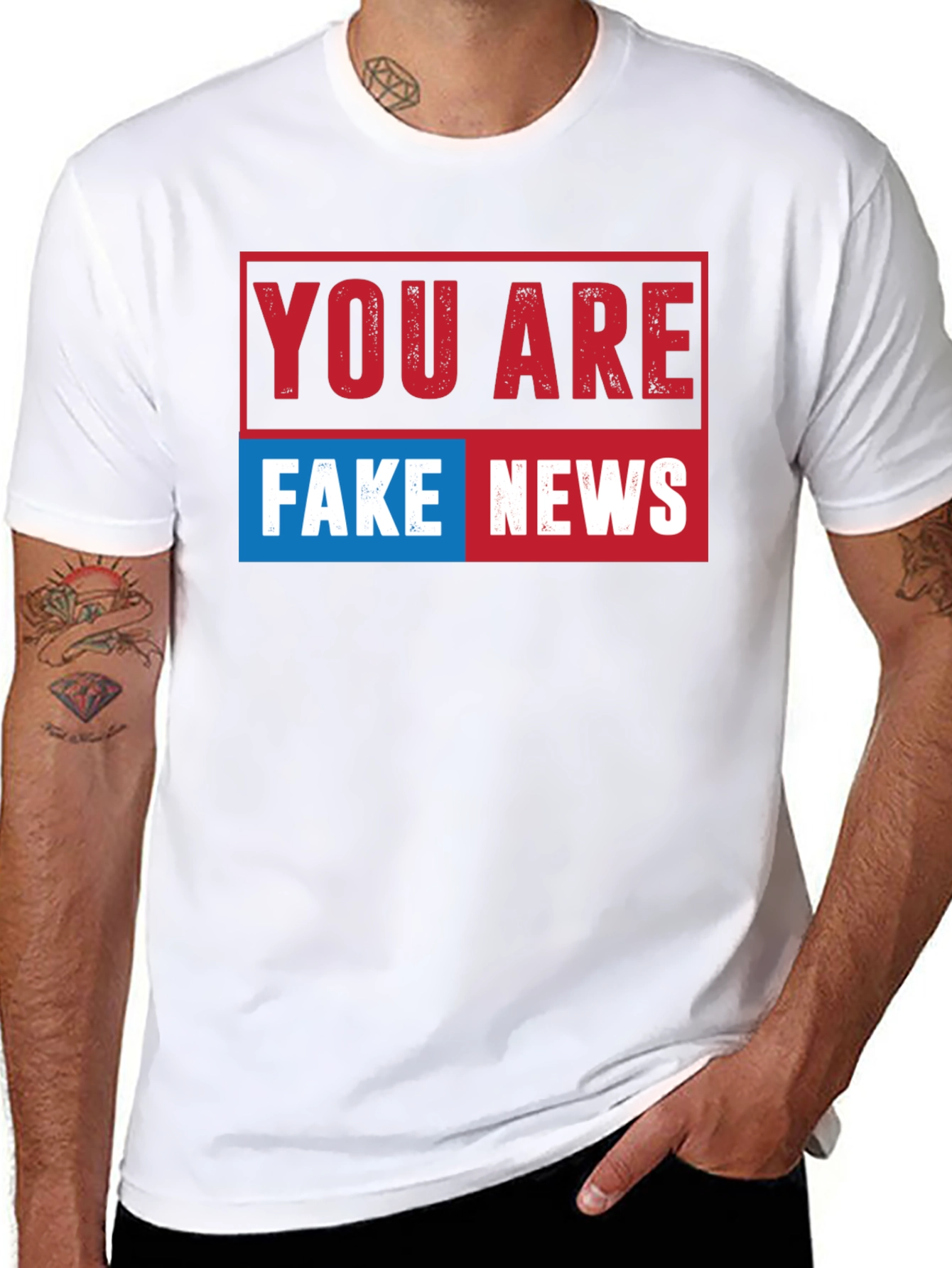 You Are Fake News Graphic T-Shirt