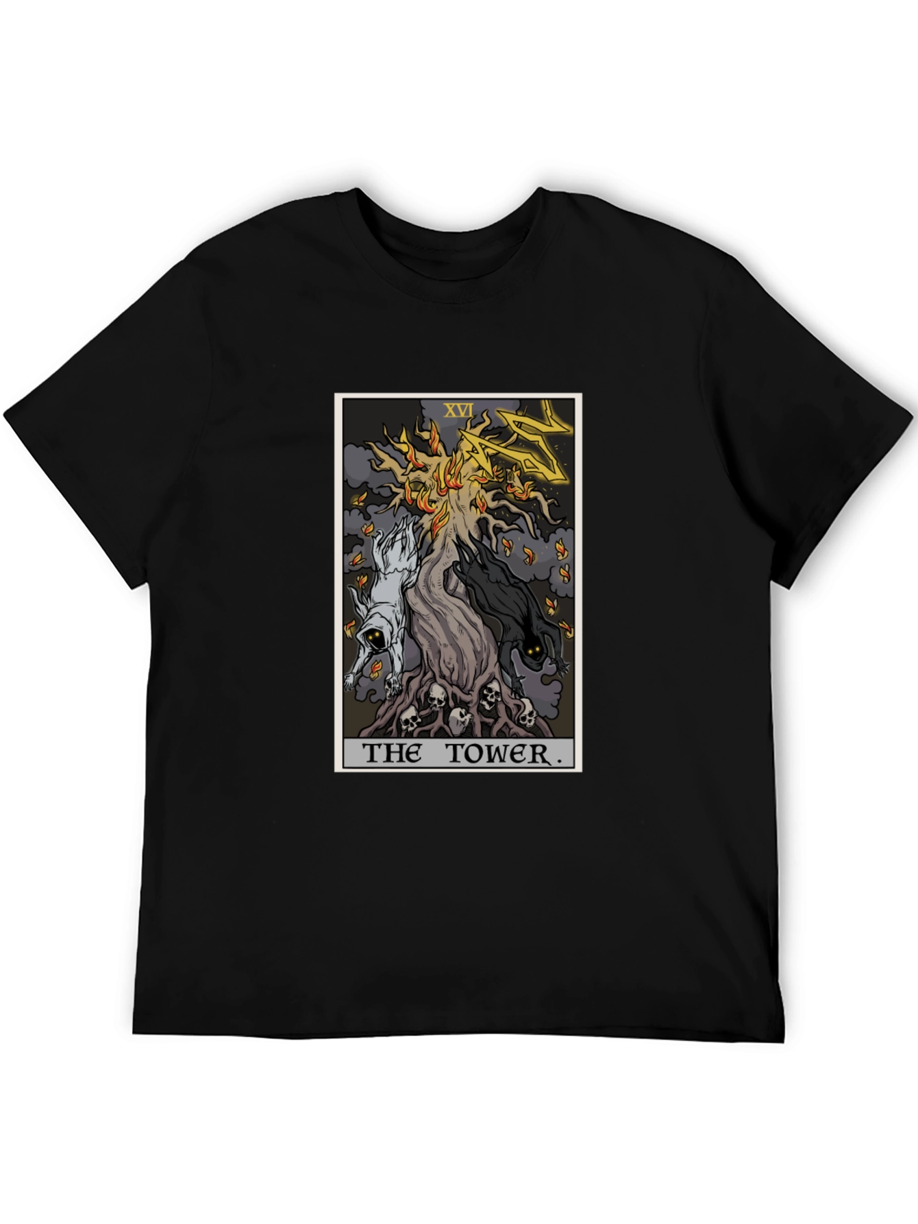 The Tower Tarot Card T-Shirt