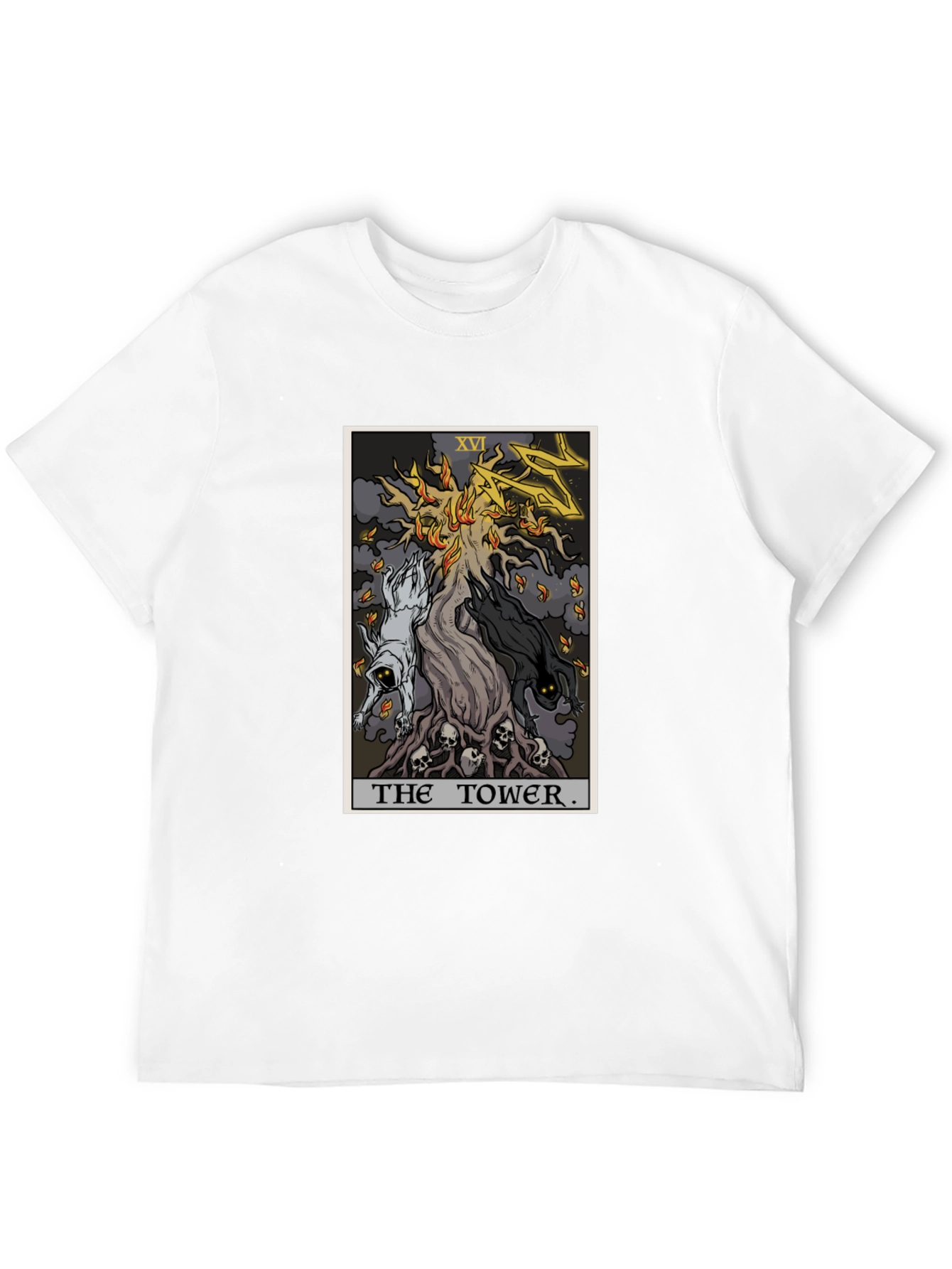 The Tower Tarot Card T-Shirt