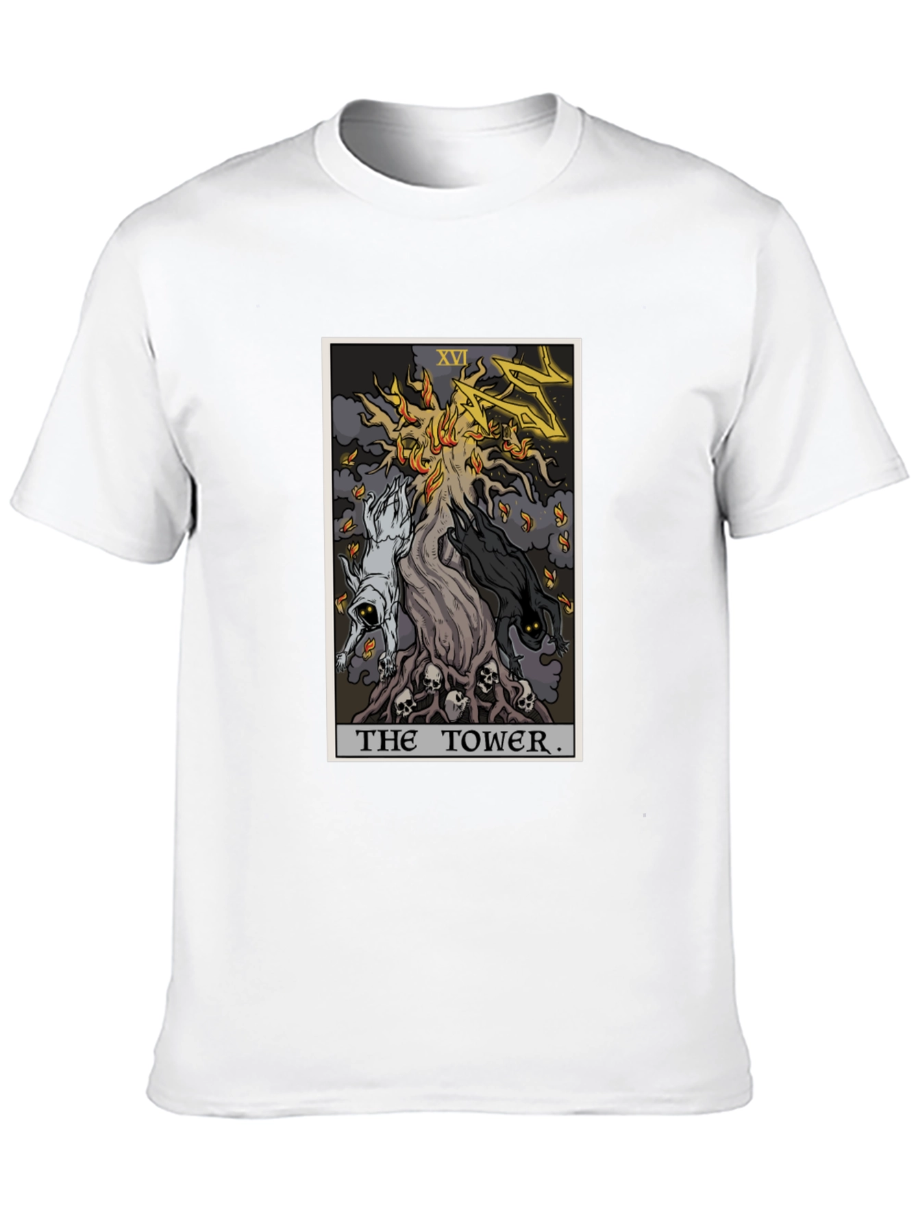 The Tower Tarot Card T-Shirt