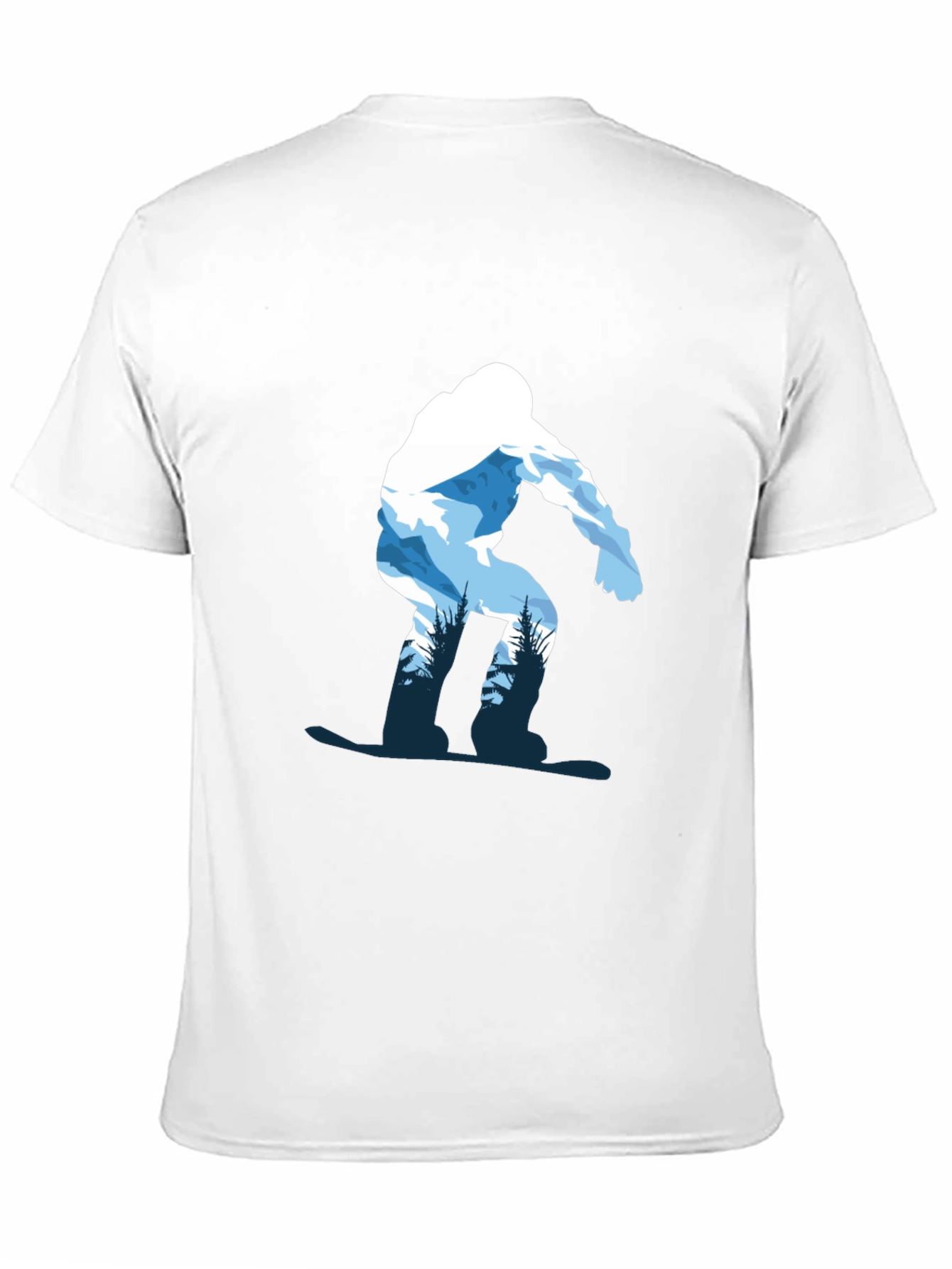 Snowboarder Graphic Tee - Black Cotton T-Shirt