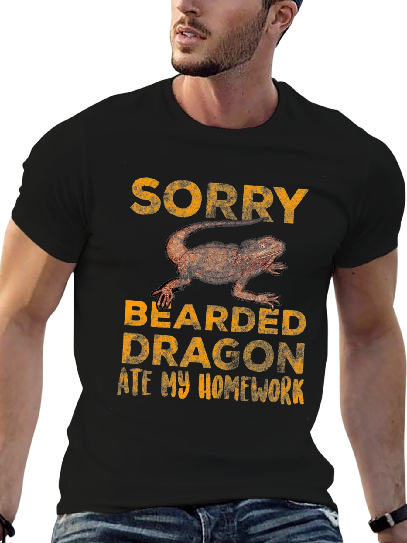 Funny Bearded Dragon Ate Homework T-Shirt