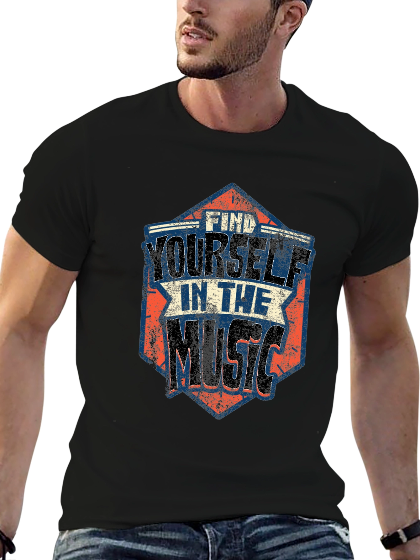Find Yourself In The Music Graphic T-Shirt