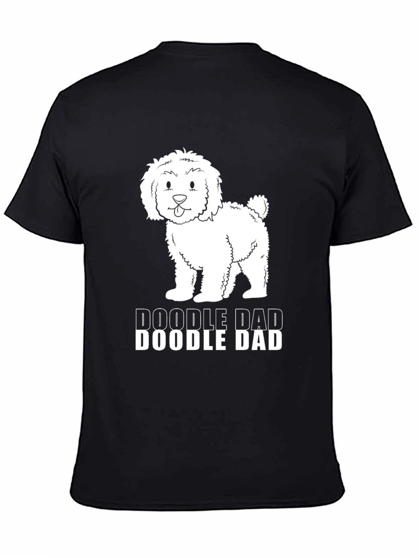 Doodle Dad Black T-Shirt
