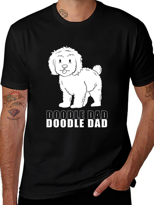 Doodle Dad Black T-Shirt