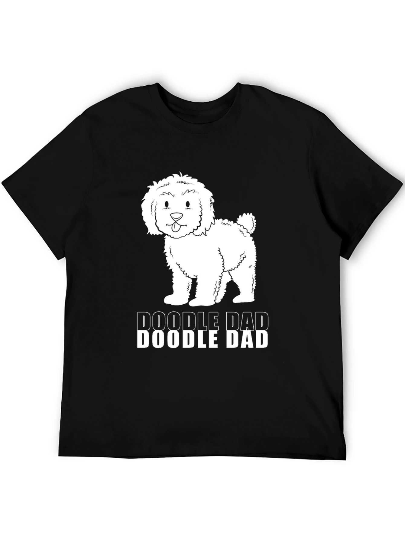 Doodle Dad Black T-Shirt