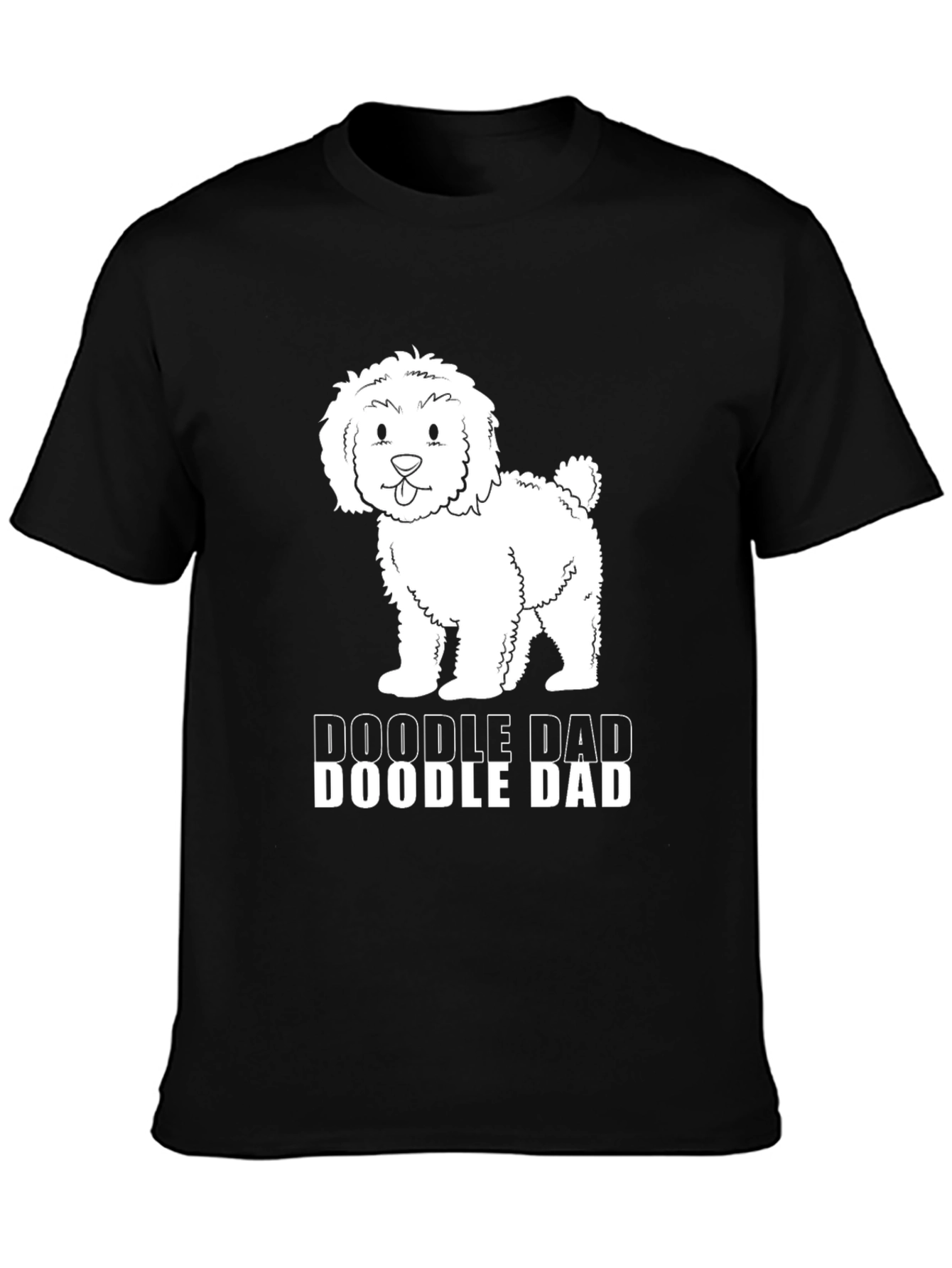 Doodle Dad Black T-Shirt