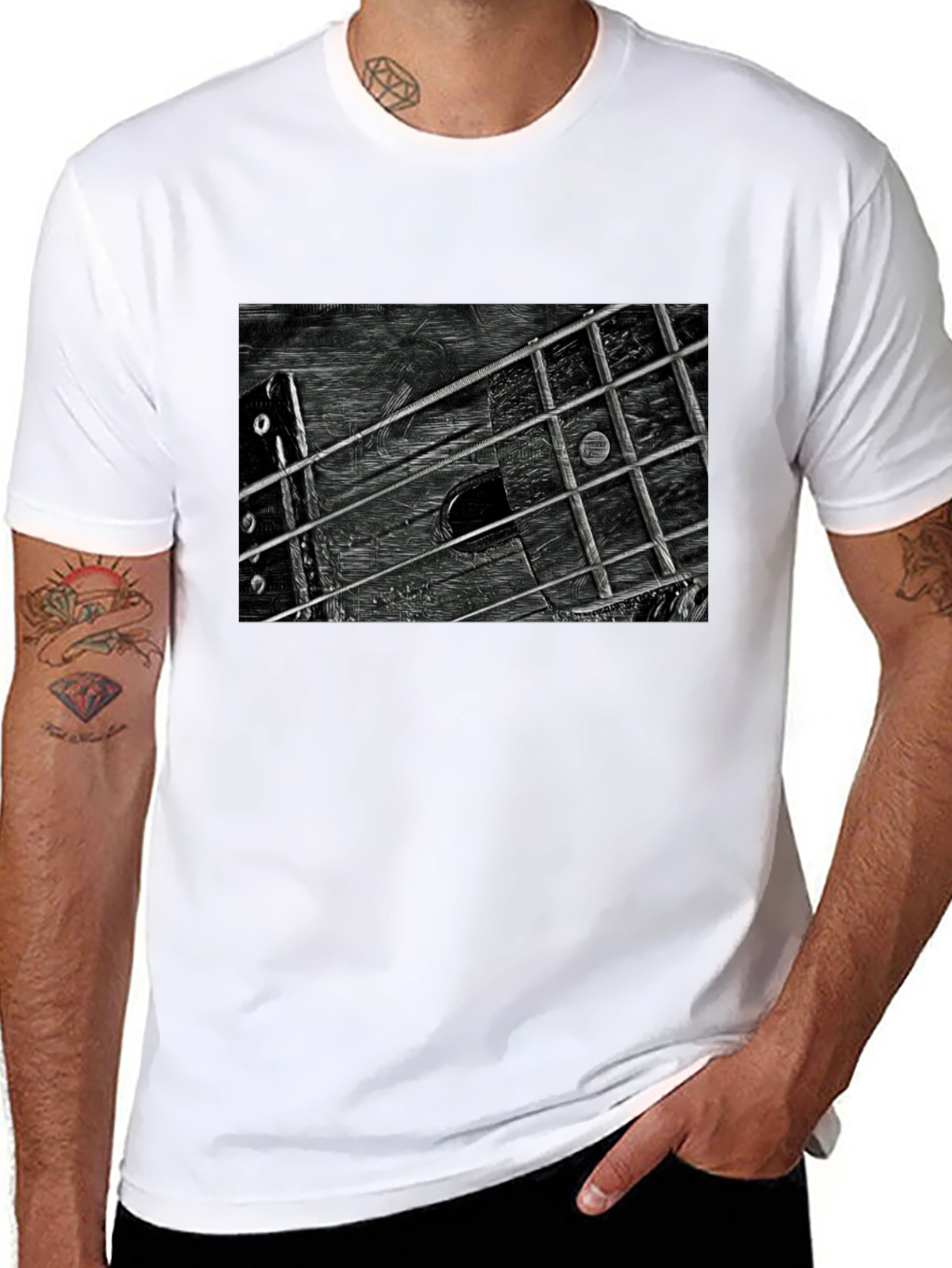 Guitar Fretboard T-Shirt - Music Lover Tee