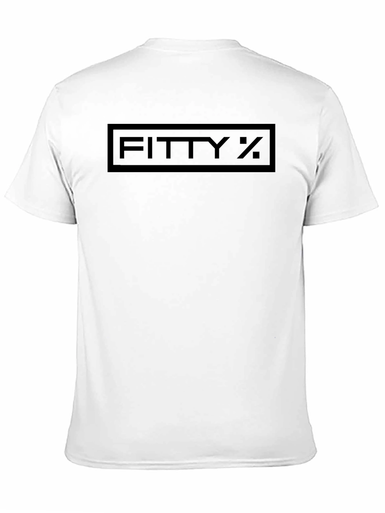 Fitty % Black Graphic Tee - Mens Casual Shirt