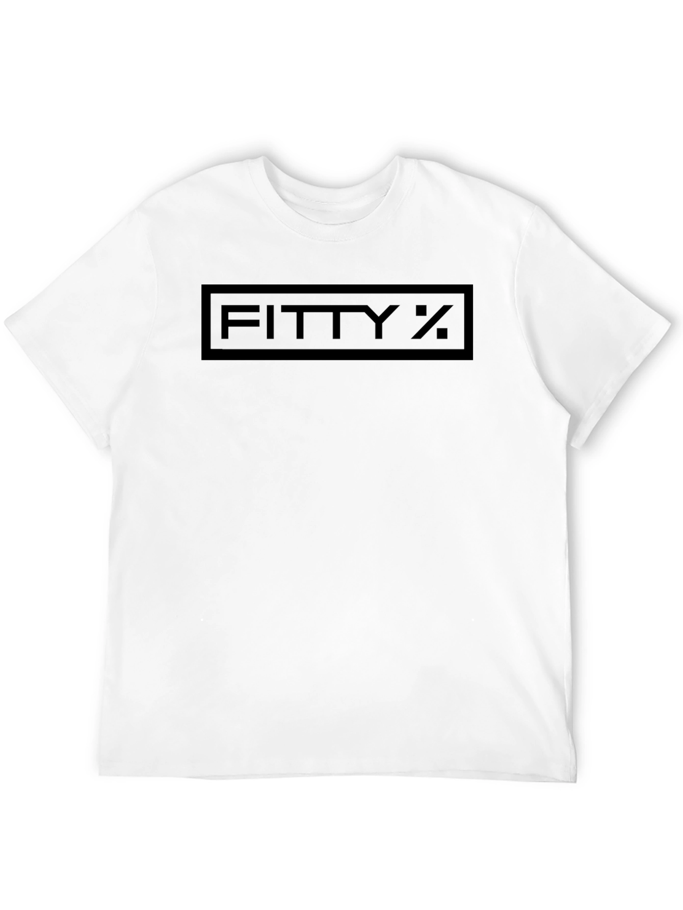 Fitty % Black Graphic Tee - Mens Casual Shirt