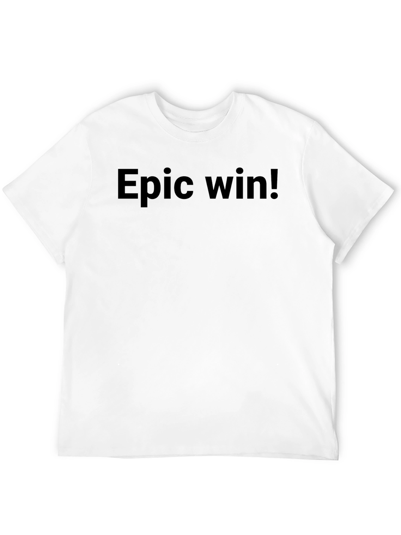 Epic Win! Mens Black Graphic Tee