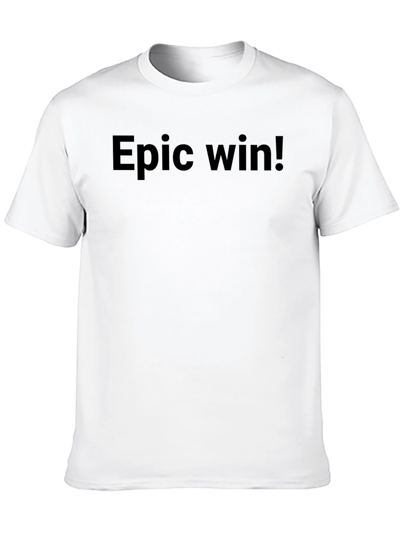 Epic Win! Mens Black Graphic Tee