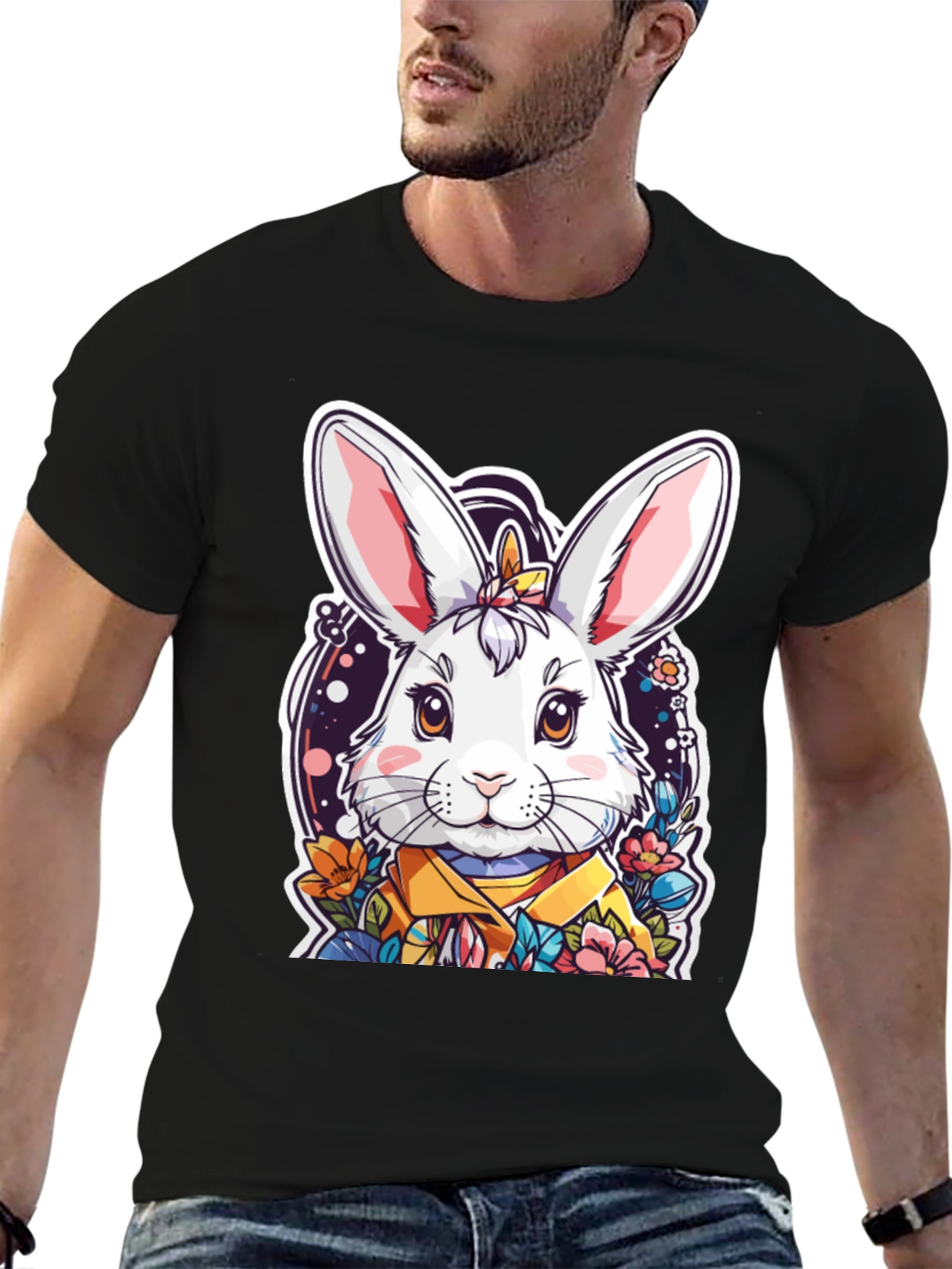 Cute Bunny Graphic T-Shirt