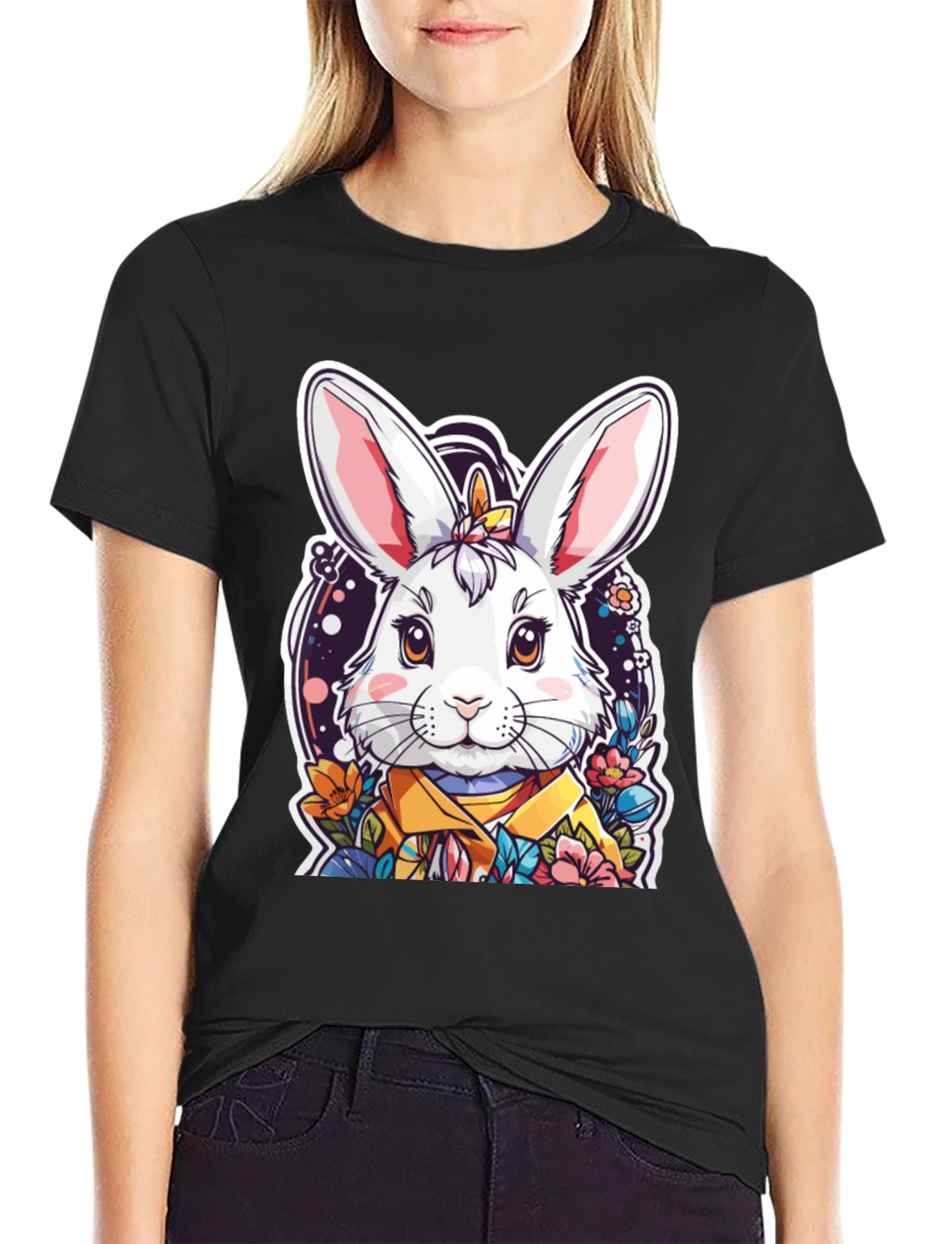Cute Bunny Graphic T-Shirt