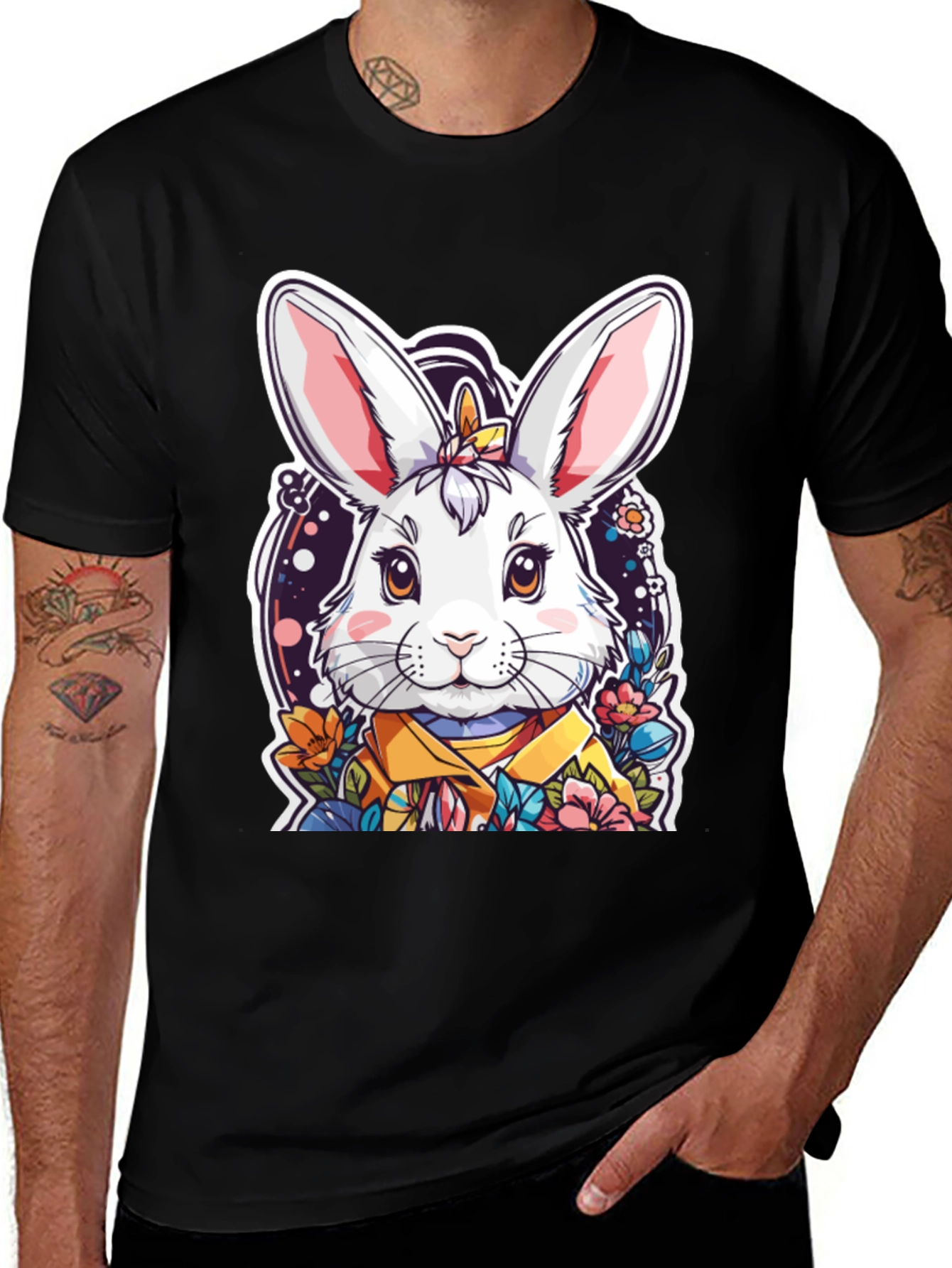 Cute Bunny Graphic T-Shirt