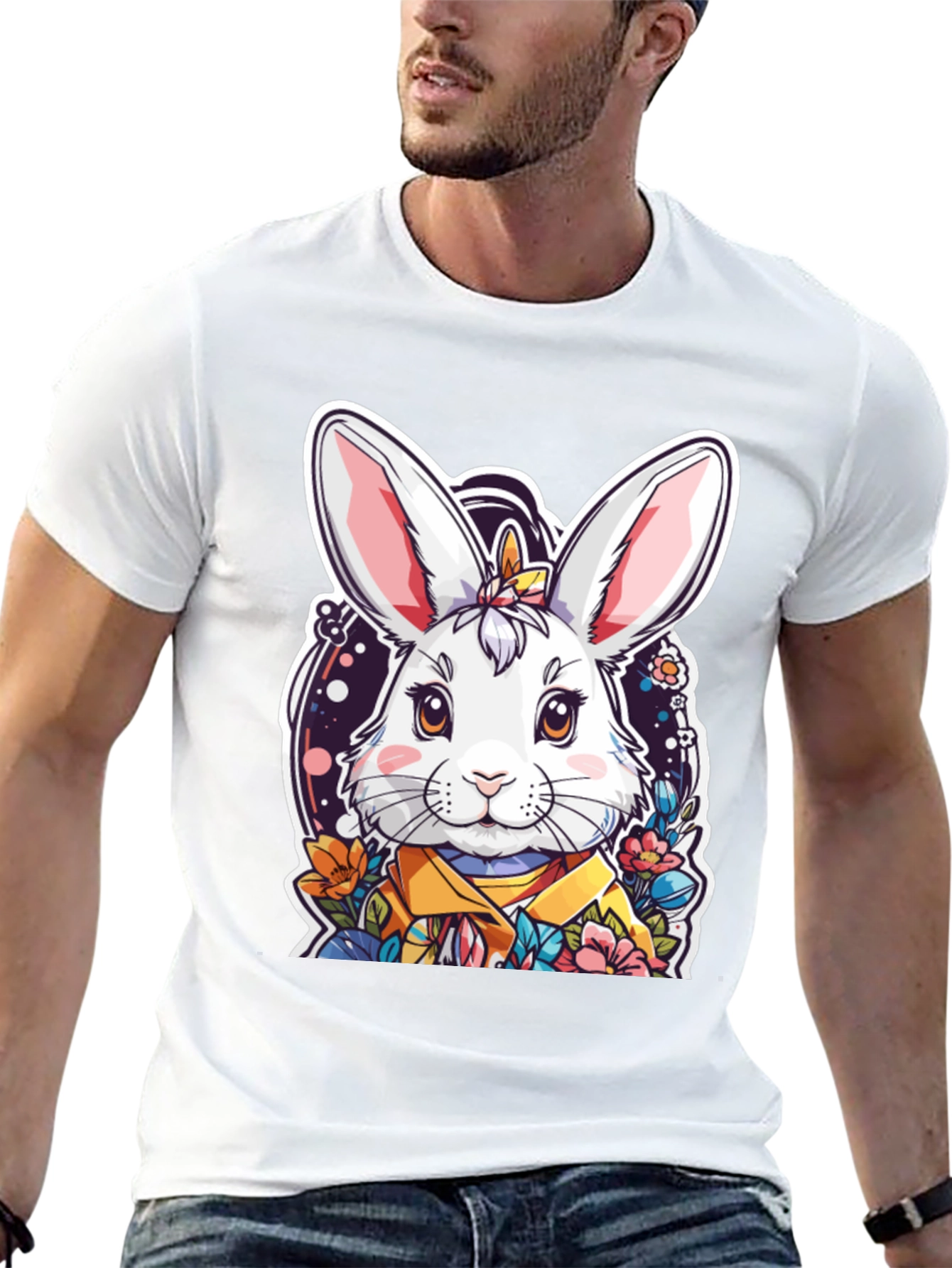 Cute Bunny Graphic T-Shirt