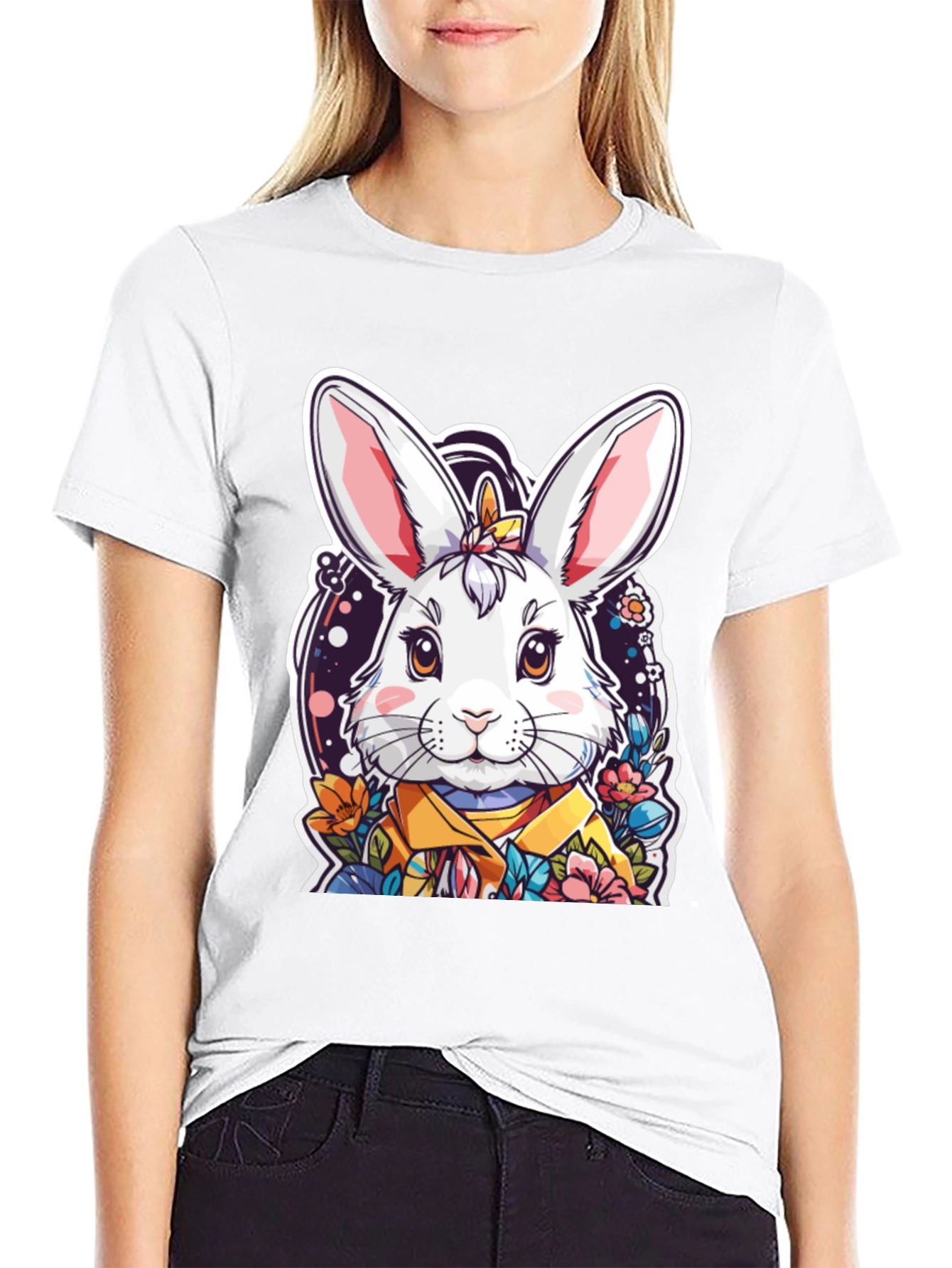 Cute Bunny Graphic T-Shirt