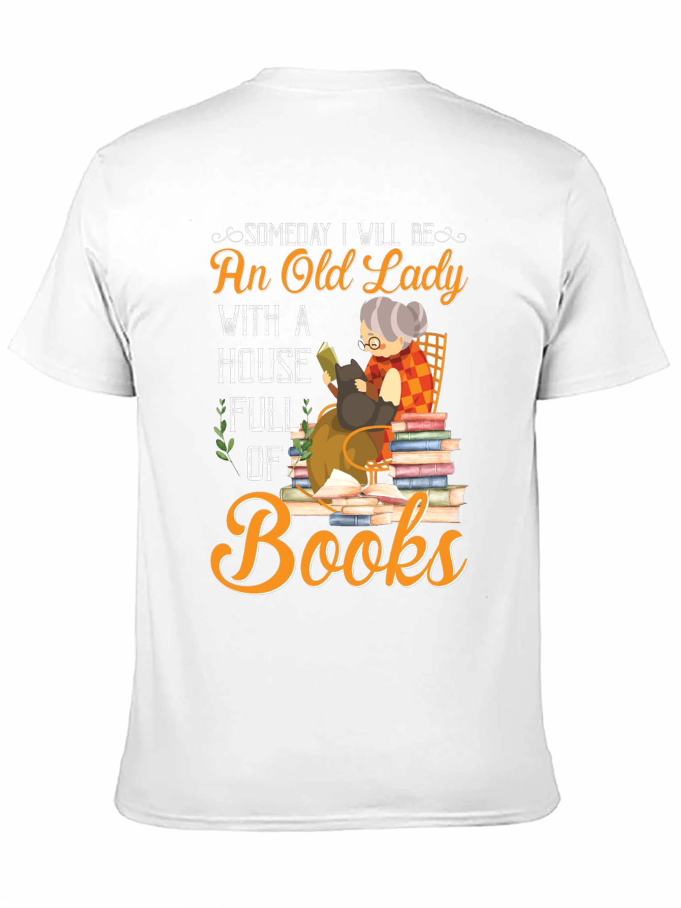 An Old Lady With Books T-shirt