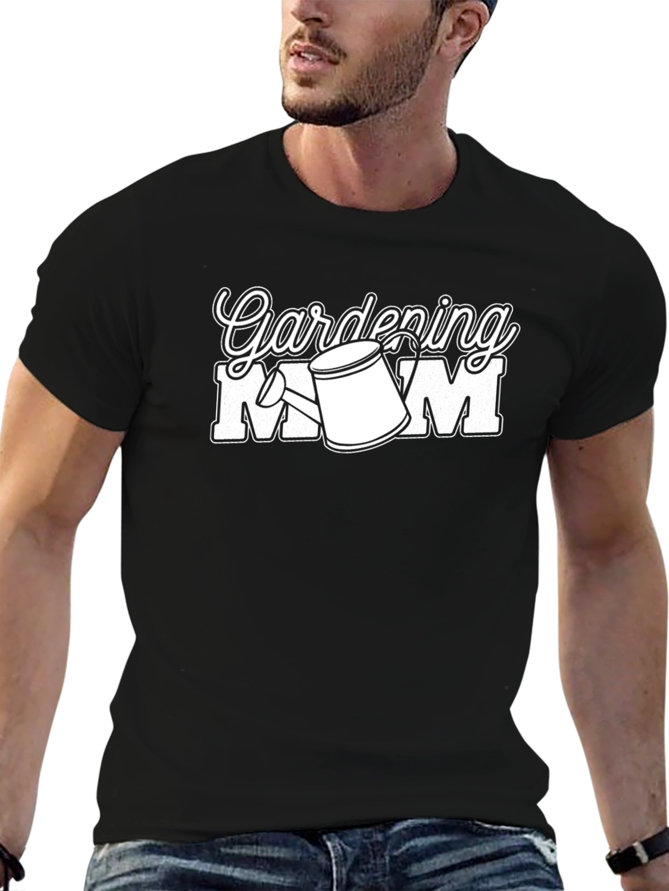 Gardening Mom T-Shirt - Black Novelty Graphic Tee