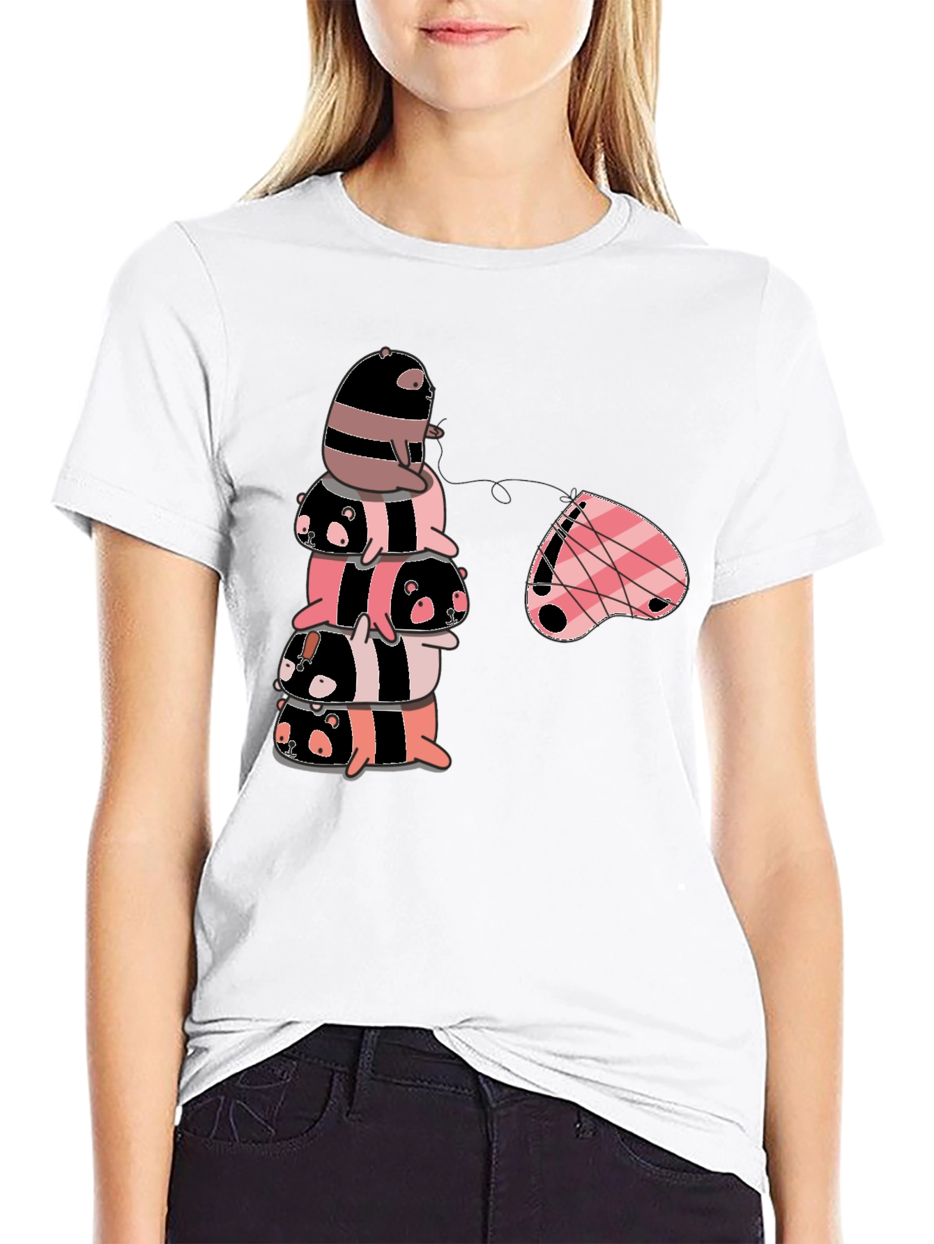 Stacked Sloth T-Shirt - Kawaii Style