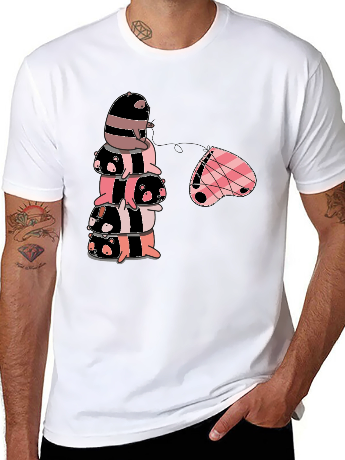 Stacked Sloth T-Shirt - Kawaii Style