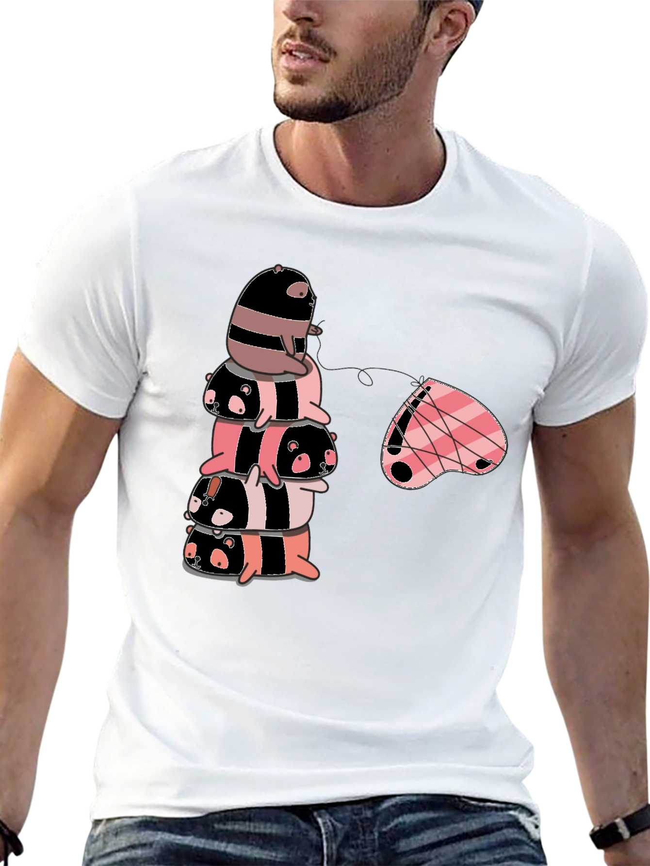 Stacked Sloth T-Shirt - Kawaii Style