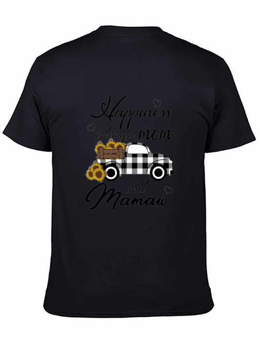 Happiness Mom and Mamaw Graphic Tee