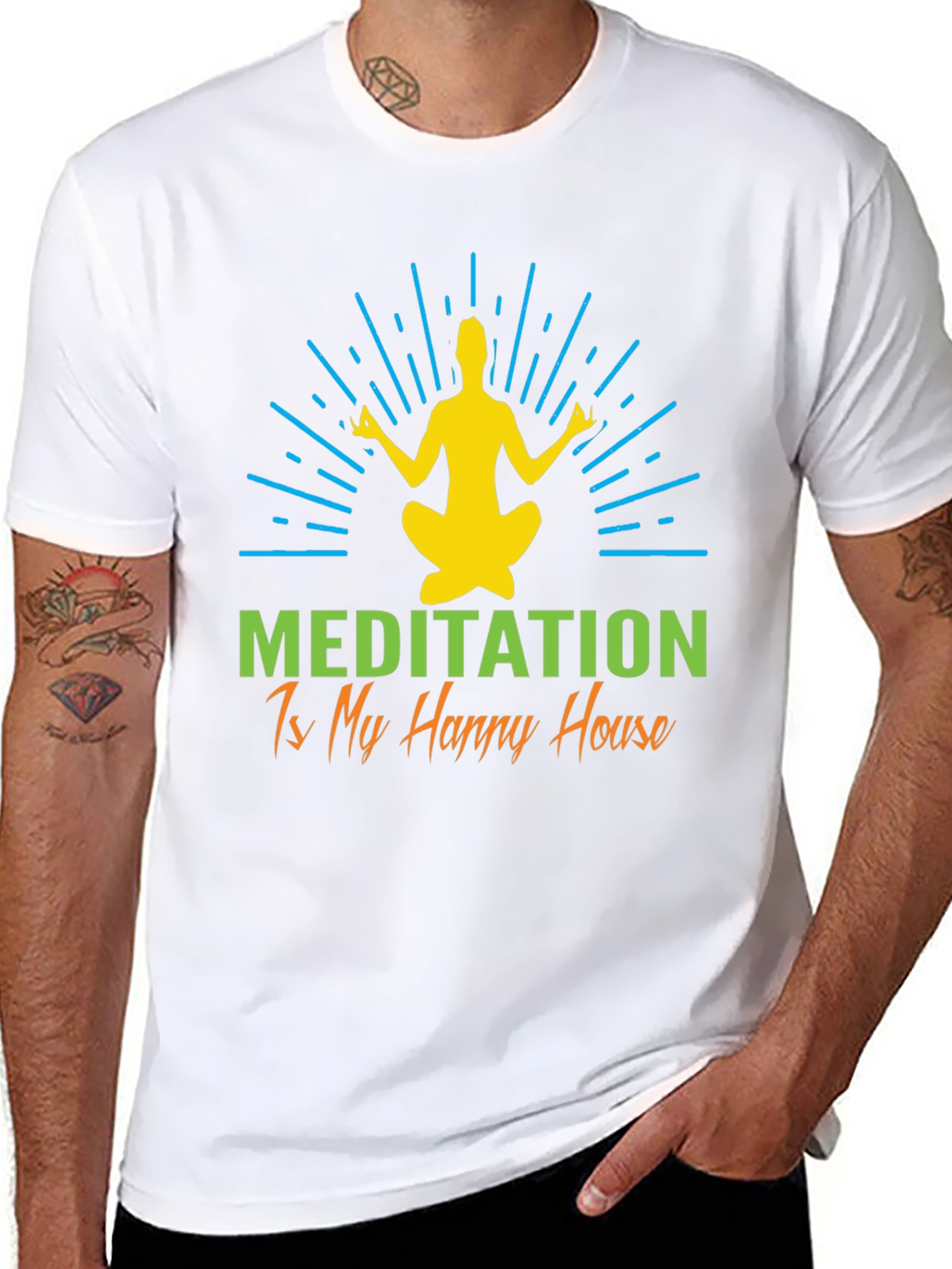Meditation Happy House Graphic Tee