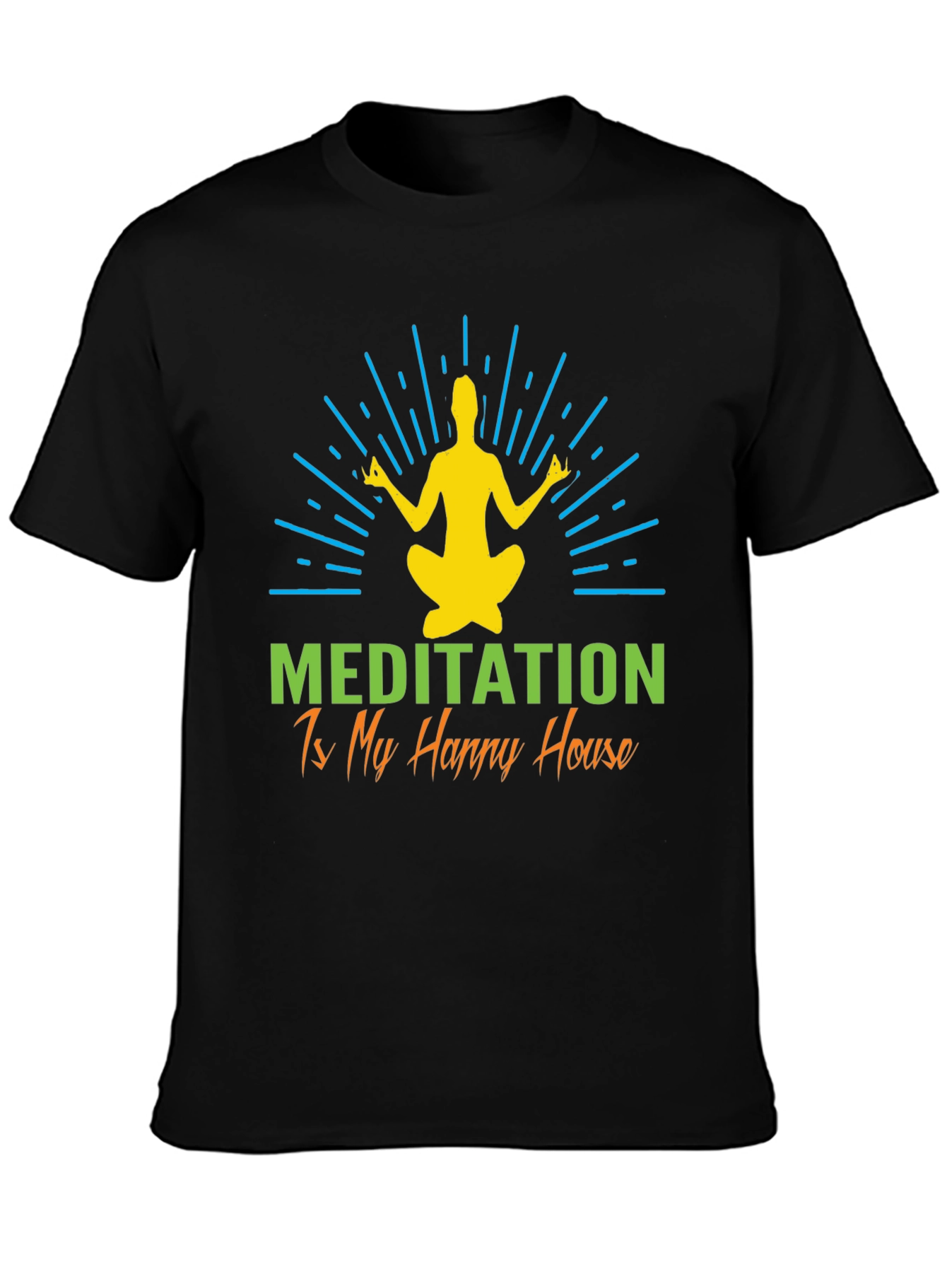 Meditation Happy House Graphic Tee