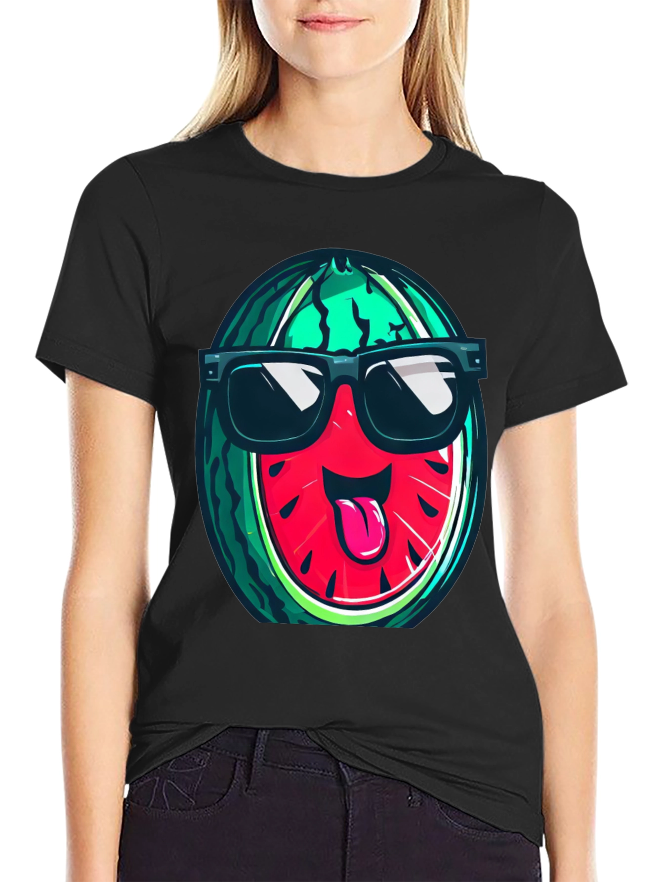 Cool Watermelon Graphic T-Shirt