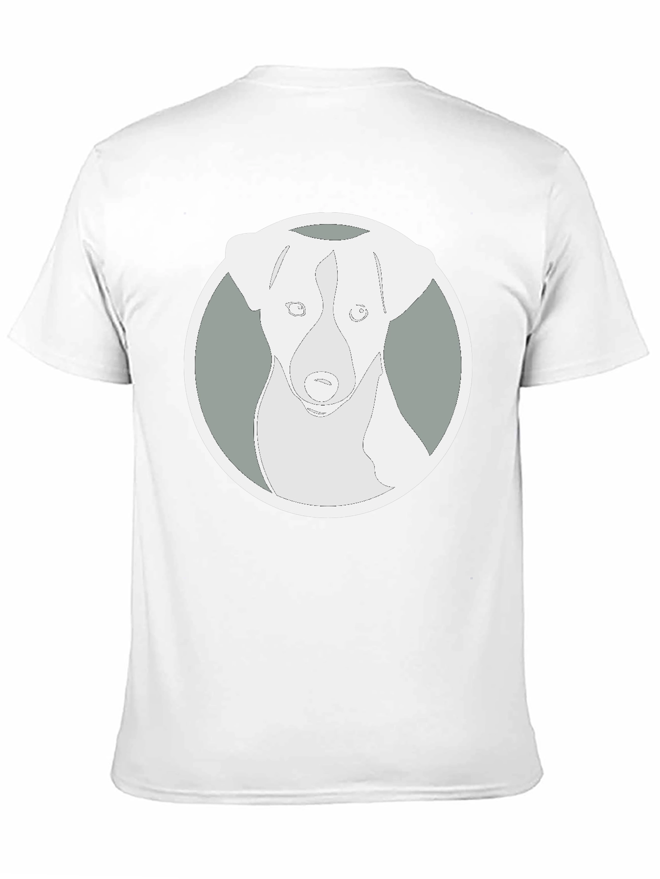 Dog Graphic Tee - Black Cotton Blend
