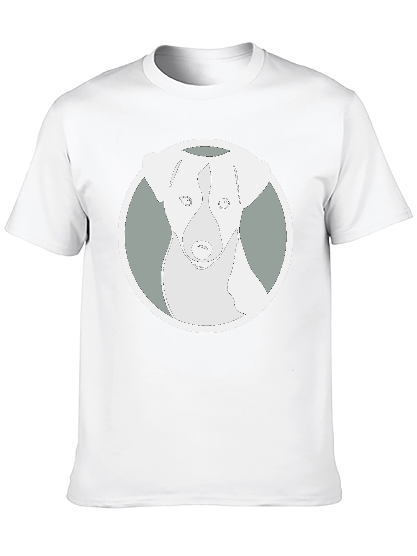 Dog Graphic Tee - Black Cotton Blend