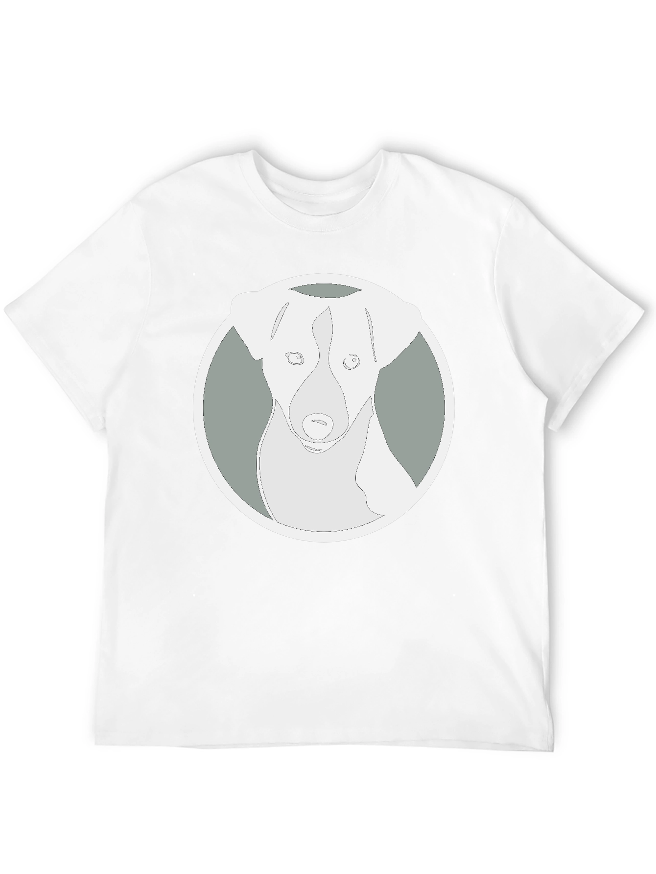 Dog Graphic Tee - Black Cotton Blend